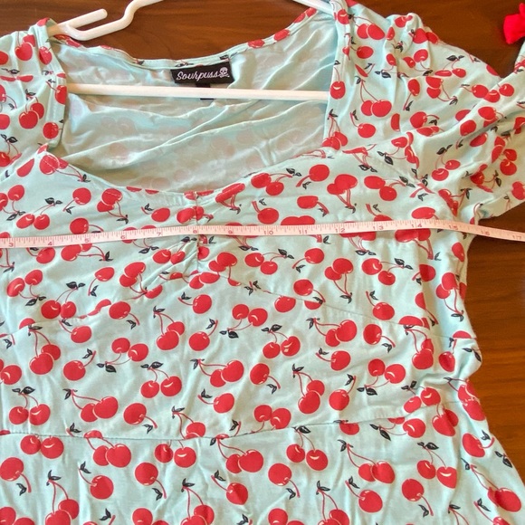 Sourpuss cherries dress (fits small) - Picture 7 of 11